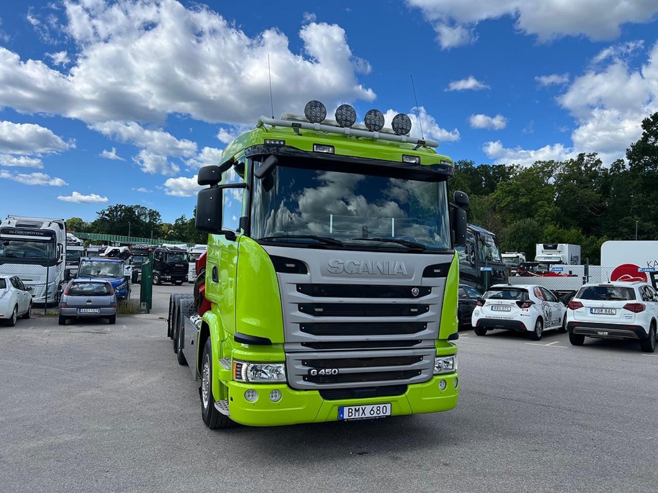 Scania G450 8x4*4 Tridem Kranv&auml;xlare 2017 - Kran