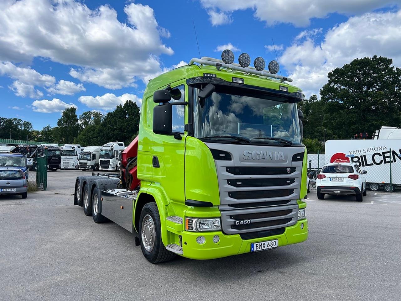 Scania G450 8x4*4 Tridem Kranv&auml;xlare 2017 - Kran