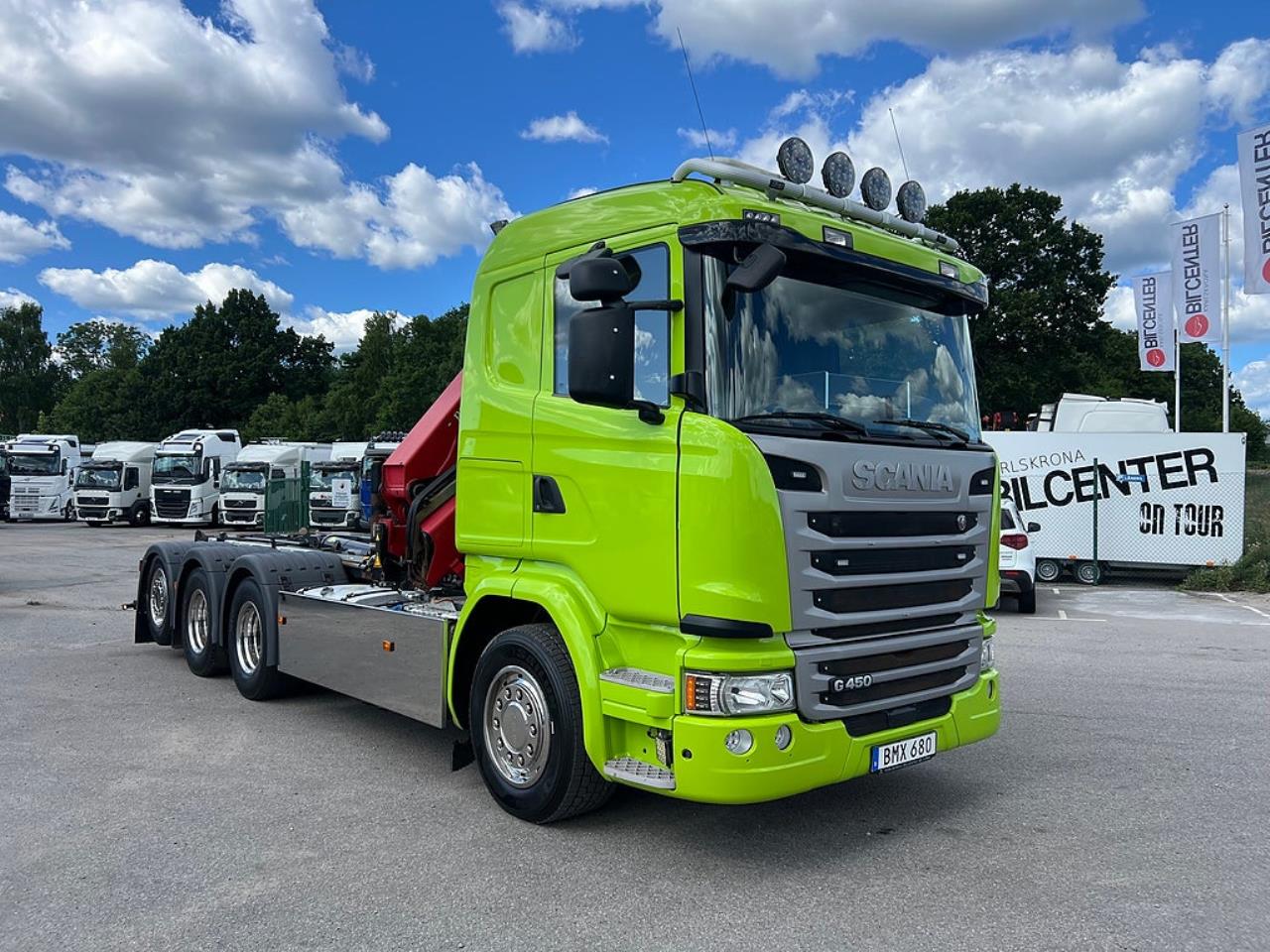 Scania G450 8x4*4 Tridem Kranv&auml;xlare 2017 - Kran