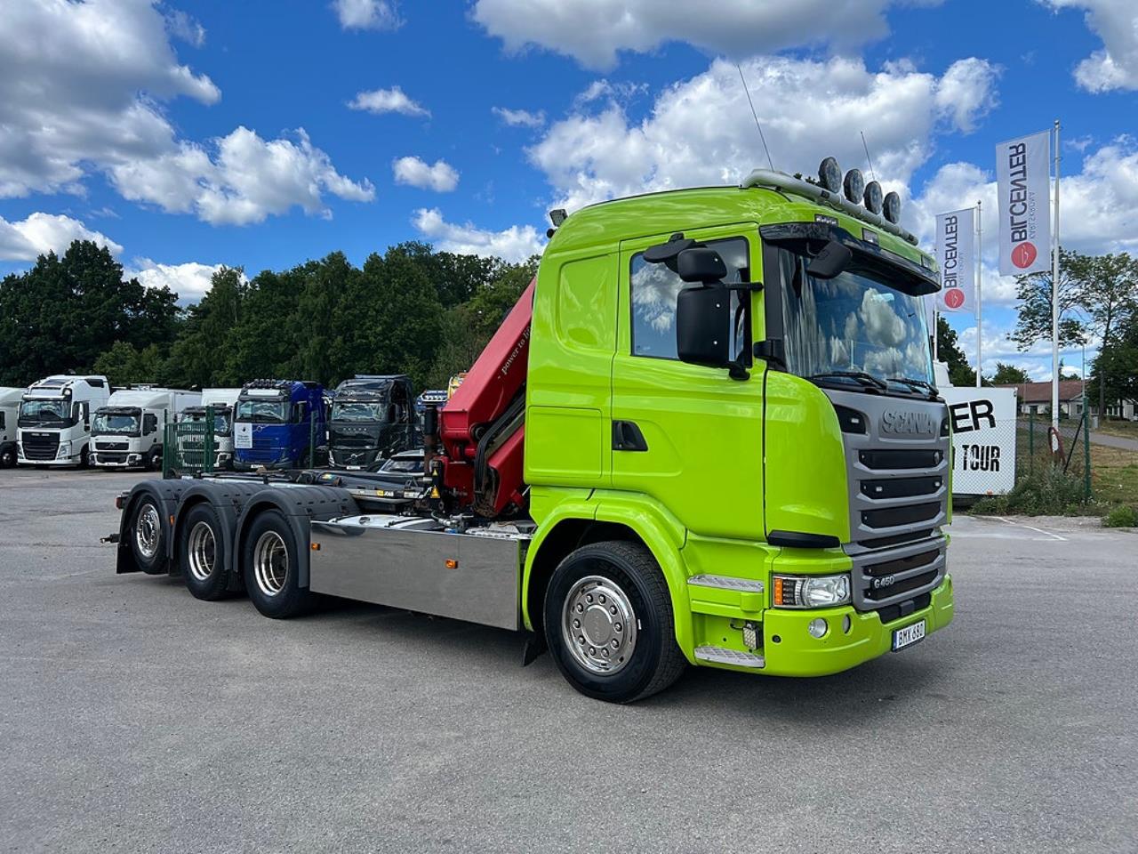 Scania G450 8x4*4 Tridem Kranv&auml;xlare 2017 - Kran