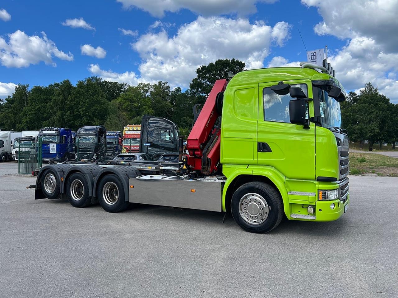 Scania G450 8x4*4 Tridem Kranv&auml;xlare 2017 - Kran