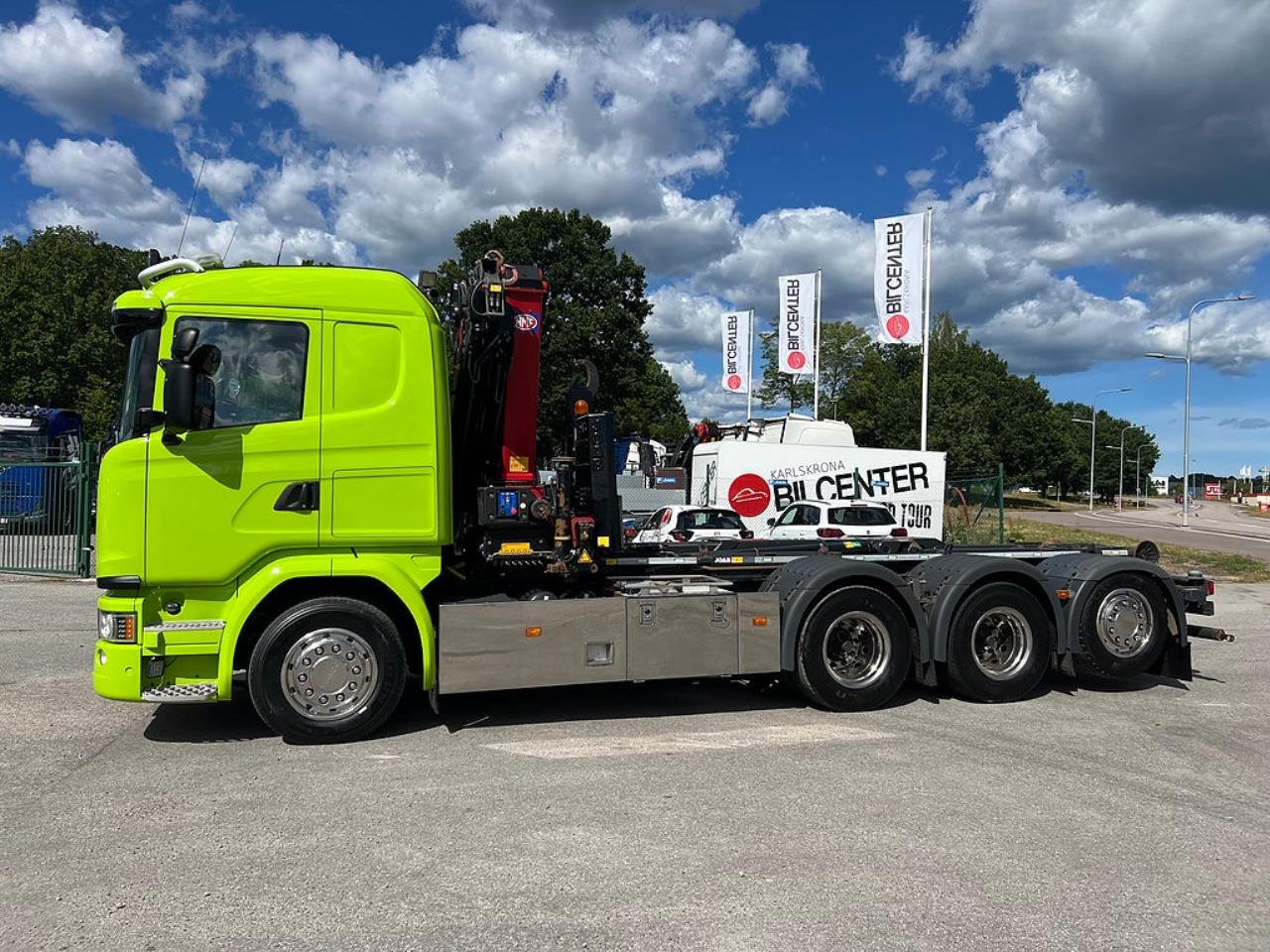 Scania G450 8x4*4 Tridem Kranv&auml;xlare 2017 - Kran