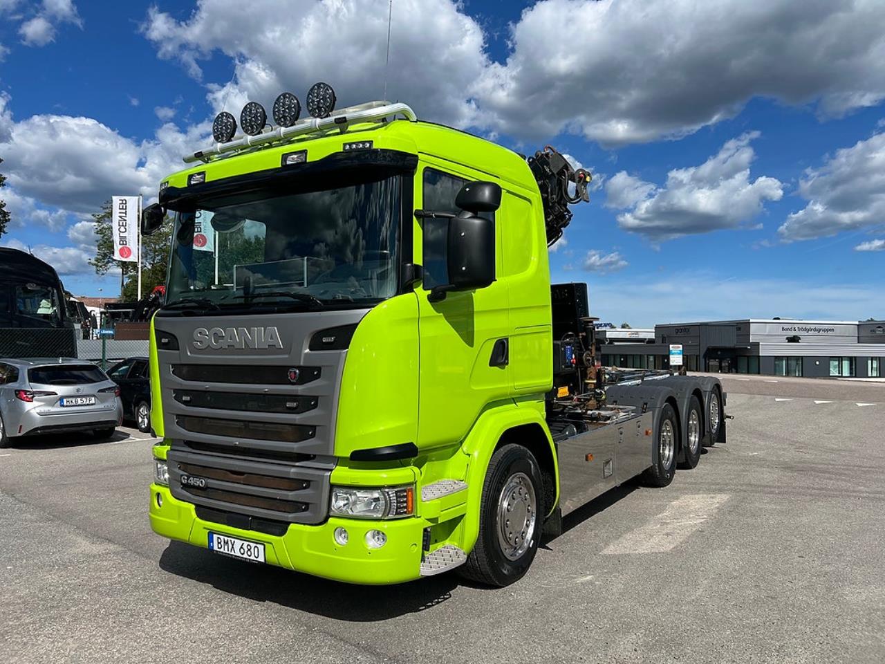 Scania G450 8x4*4 Tridem Kranv&auml;xlare 2017 - Kran
