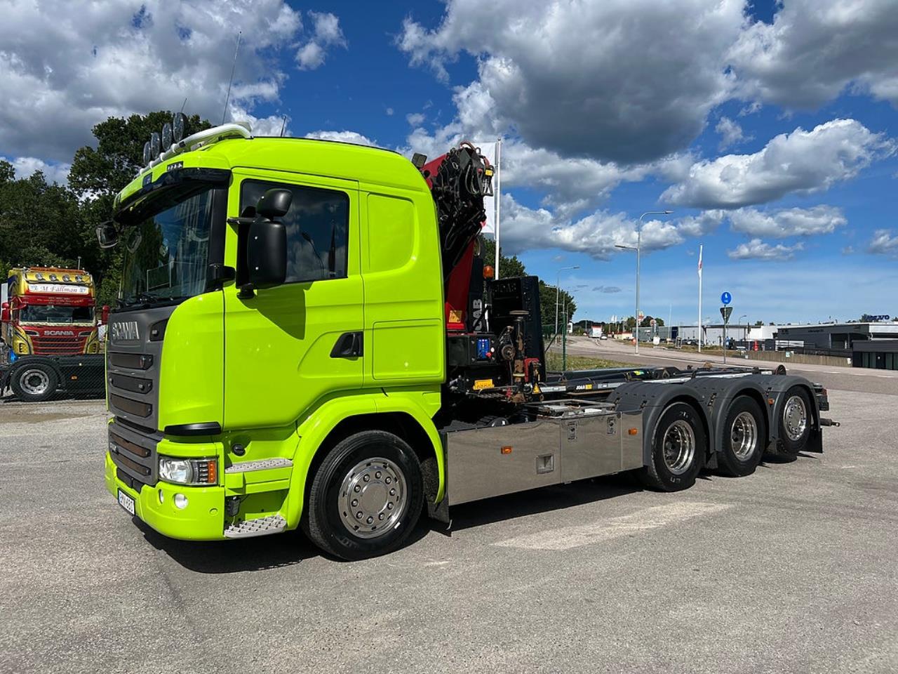 Scania G450 8x4*4 Tridem Kranv&auml;xlare 2017 - Kran