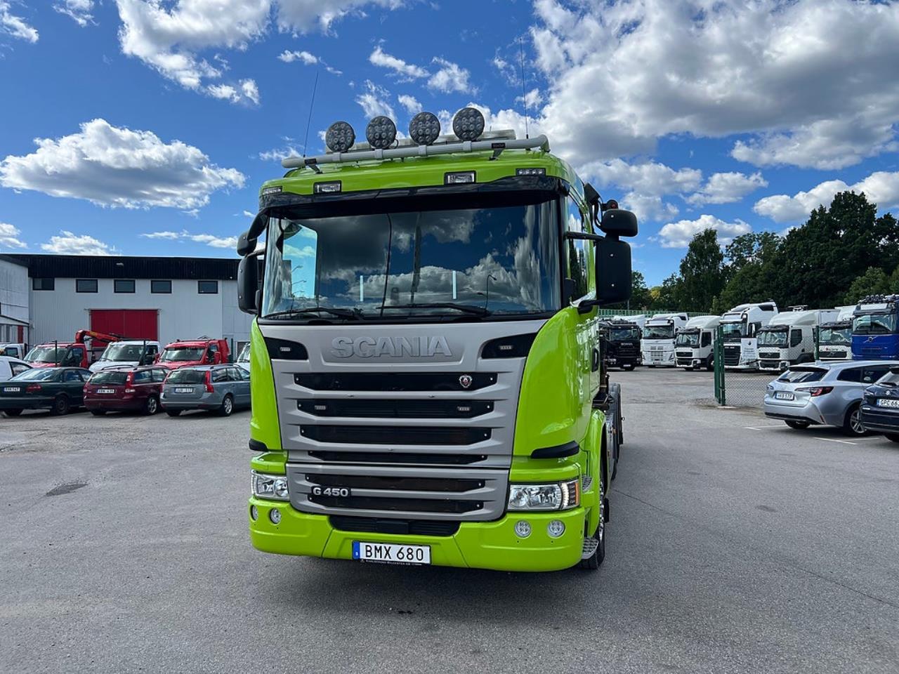 Scania G450 8x4*4 Tridem Kranv&auml;xlare 2017 - Kran