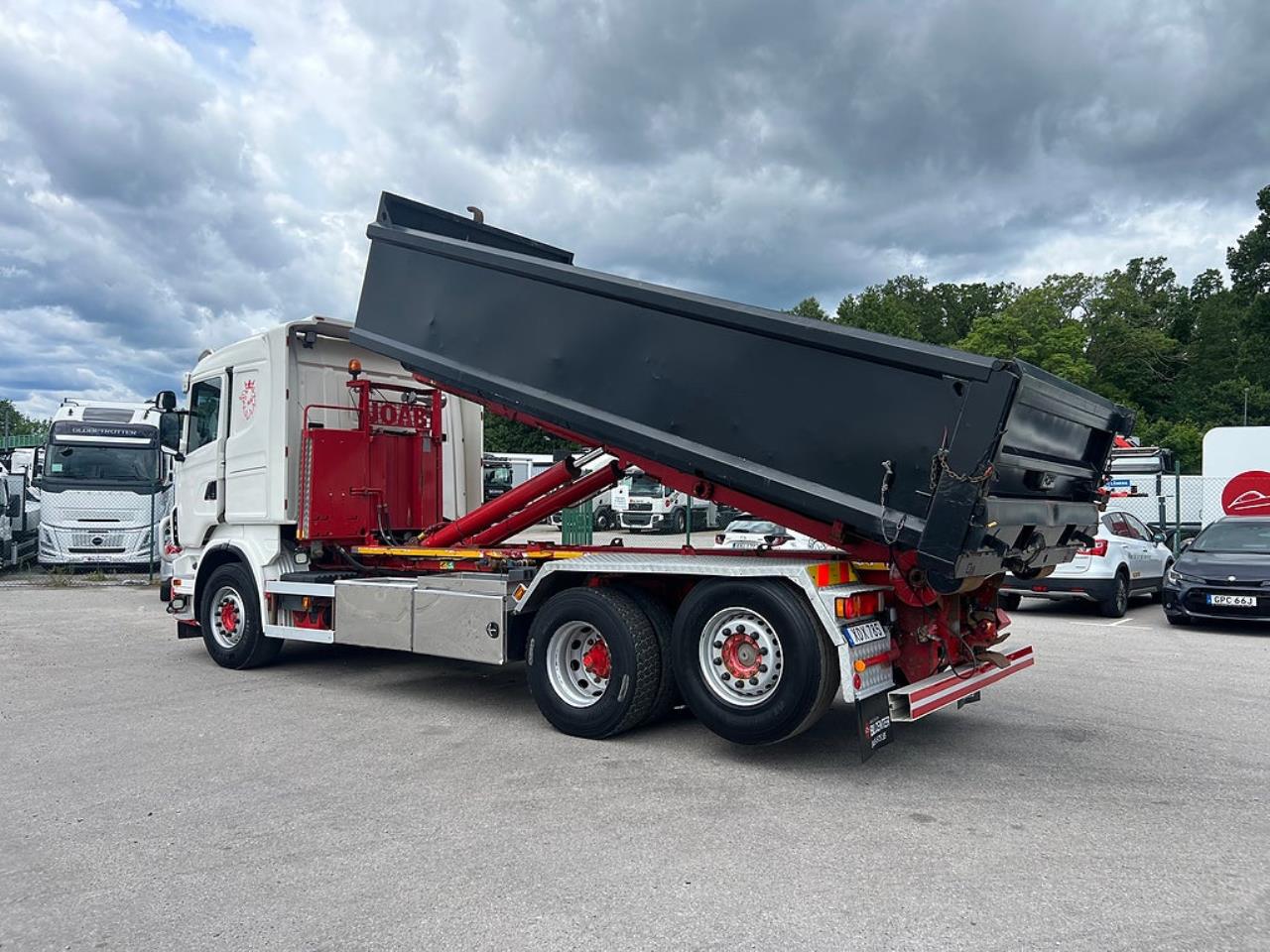 Scania R500 V8 6x2*4 Manuell V&auml;xell&aring;da, Lastv&auml;xlare inkl flak 2010 - Krok/Lastv&auml;xlare