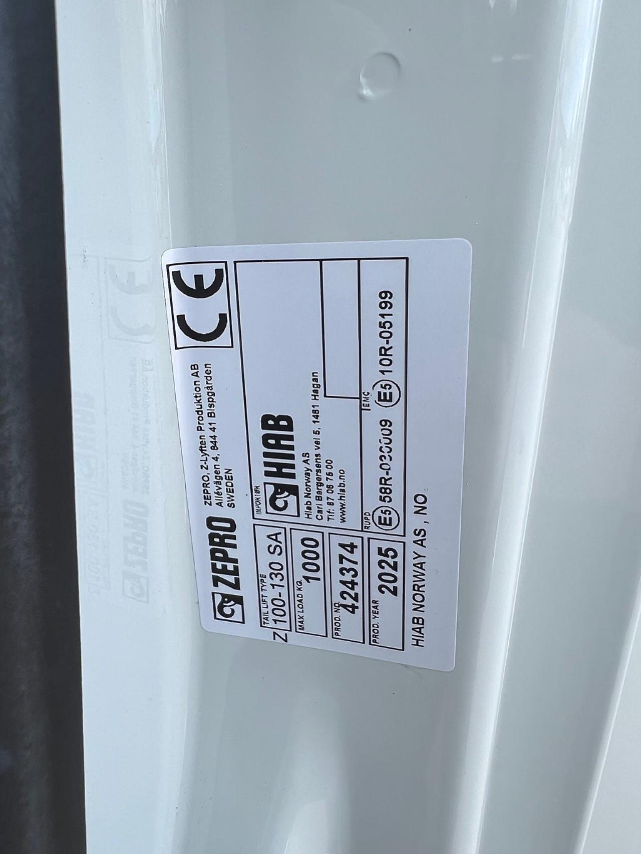 Iveco Daily 72C14G A8 CNG Sk&aring;pbil med Z-Lift 2025 - Sk&aring;p