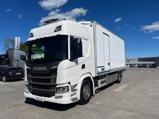 Scania G320 4x2 Maskintransport, Borrigg, Servicebil