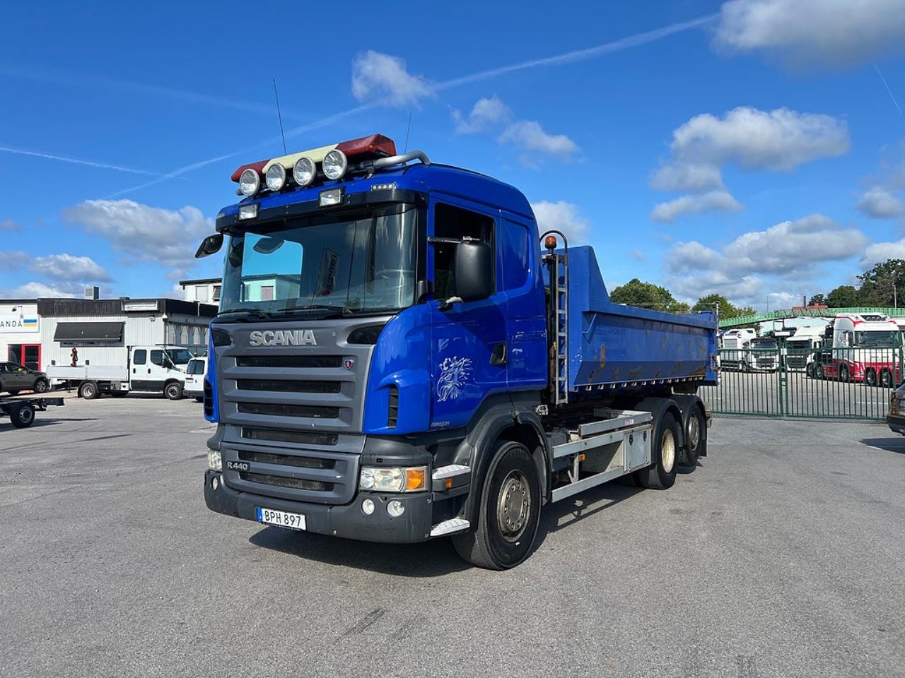 Scania R440 6x2*4 Hiab Lastv&auml;xlare inkl Flak, Euro 5 2009 - Krok/Lastv&auml;xlare