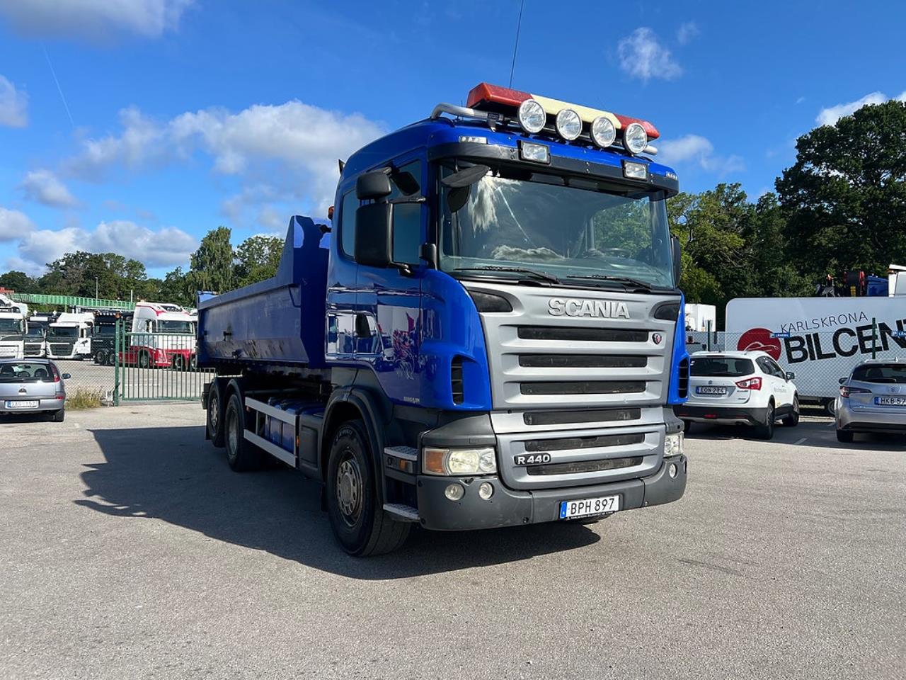 Scania R440 6x2*4 Hiab Lastv&auml;xlare inkl Flak, Euro 5 2009 - Krok/Lastv&auml;xlare