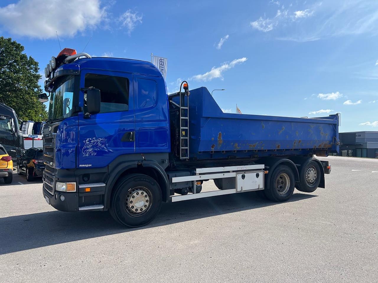 Scania R440 6x2*4 Hiab Lastv&auml;xlare inkl Flak, Euro 5 2009 - Krok/Lastv&auml;xlare