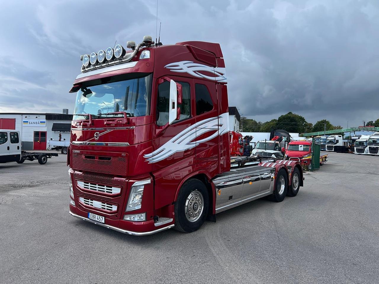 Volvo FH13 500 6x2*4 Lastv&auml;xlare, Krandubbar, Euro 6 2014 - Kran