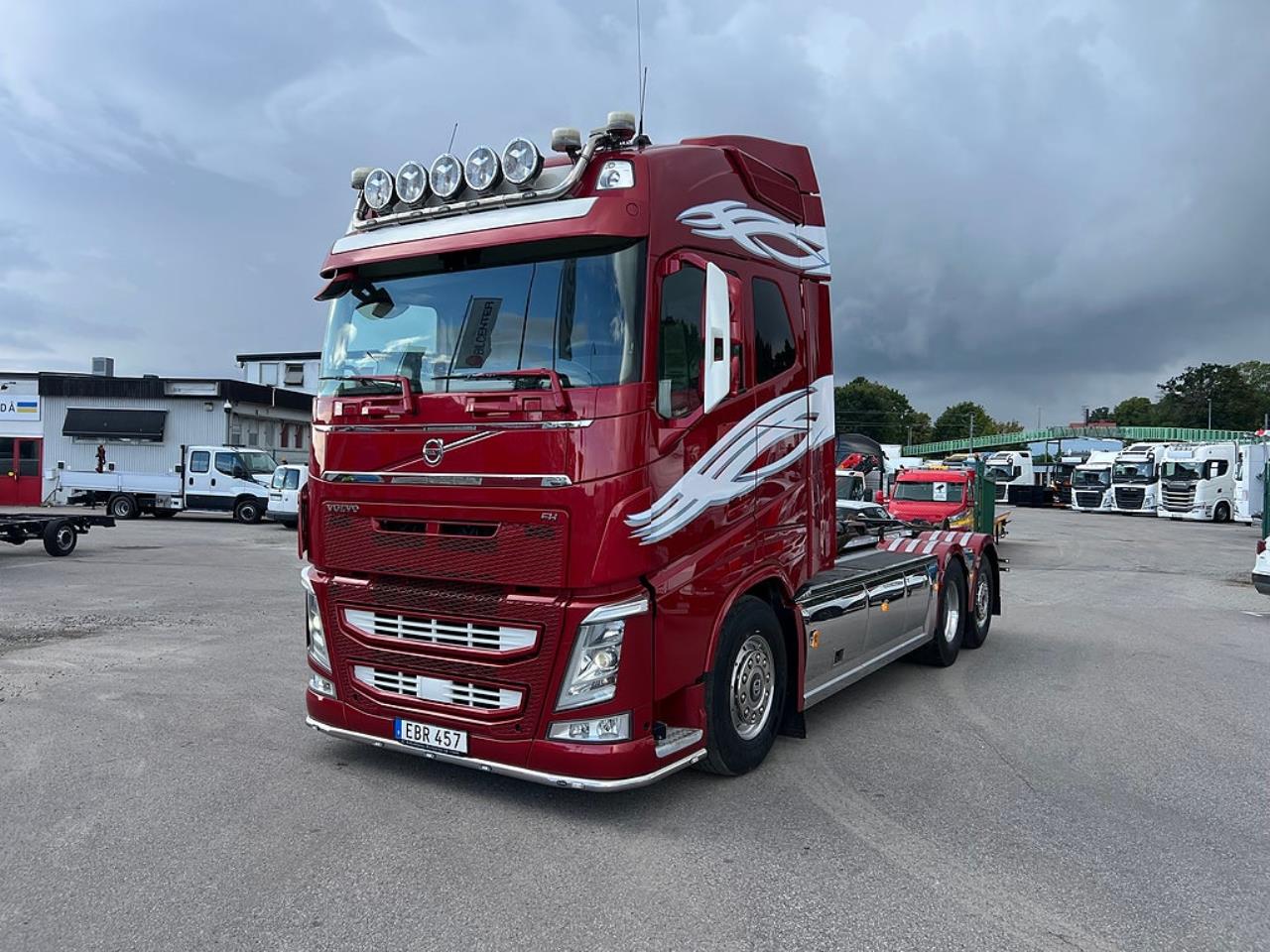 Volvo FH13 500 6x2*4 Lastv&auml;xlare, Krandubbar, Euro 6 2014 - Kran