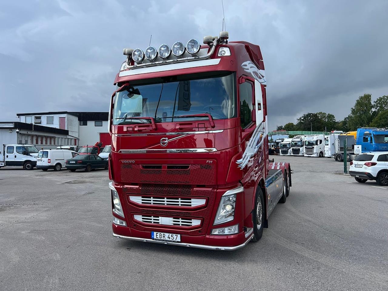 Volvo FH13 500 6x2*4 Lastv&auml;xlare, Krandubbar, Euro 6 2014 - Kran