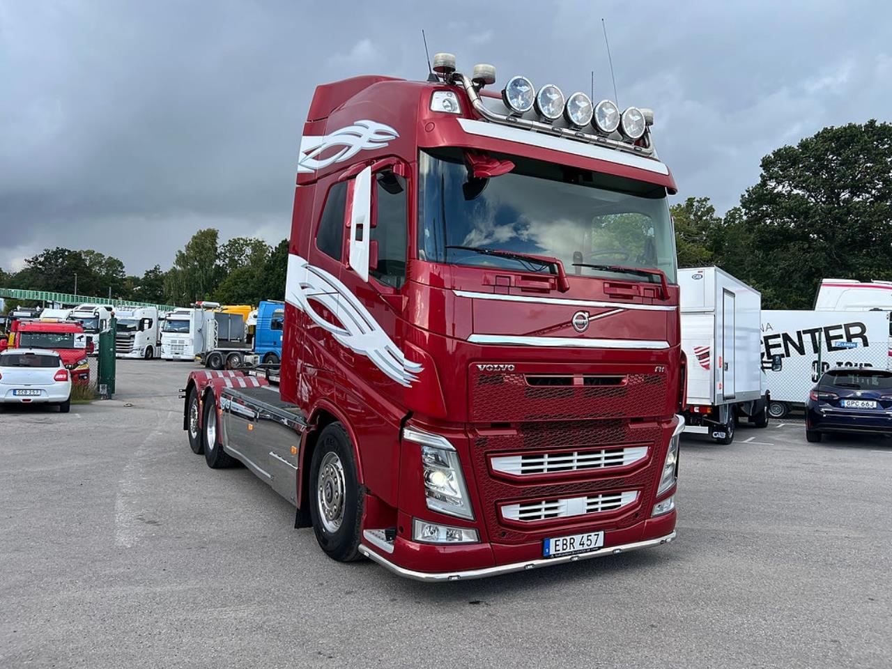 Volvo FH13 500 6x2*4 Lastv&auml;xlare, Krandubbar, Euro 6 2014 - Kran
