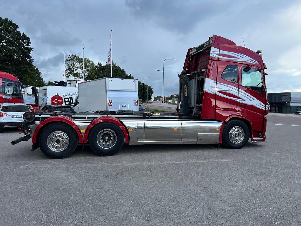 Volvo FH13 500 6x2*4 Lastv&auml;xlare, Krandubbar, Euro 6 2014 - Kran