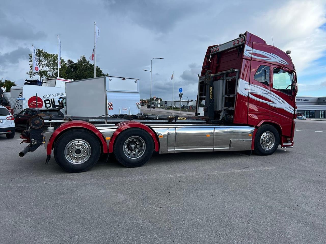 Volvo FH13 500 6x2*4 Lastv&auml;xlare, Krandubbar, Euro 6 2014 - Kran