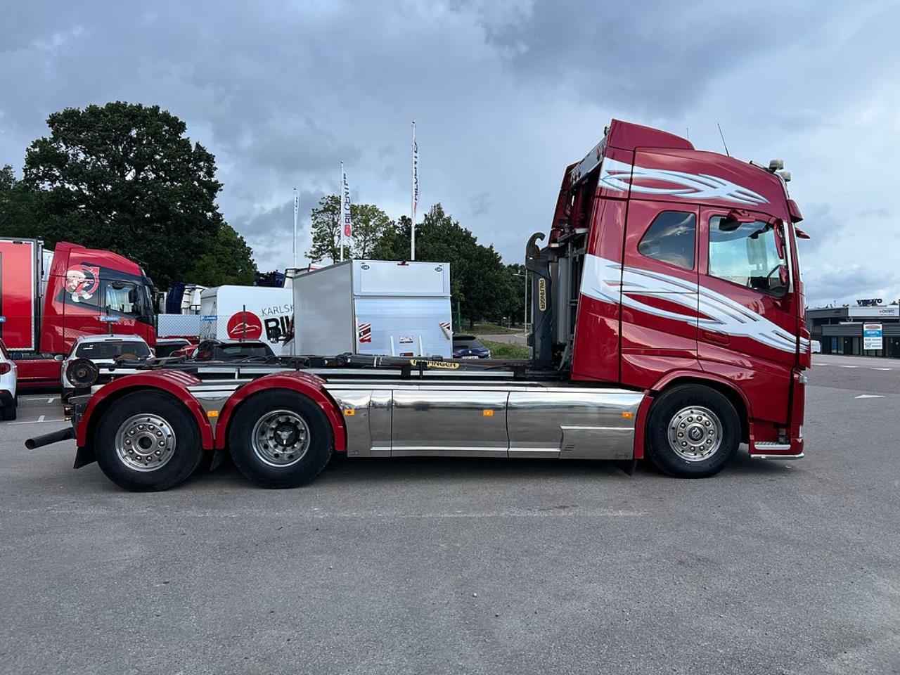 Volvo FH13 500 6x2*4 Lastv&auml;xlare, Krandubbar, Euro 6 2014 - Kran