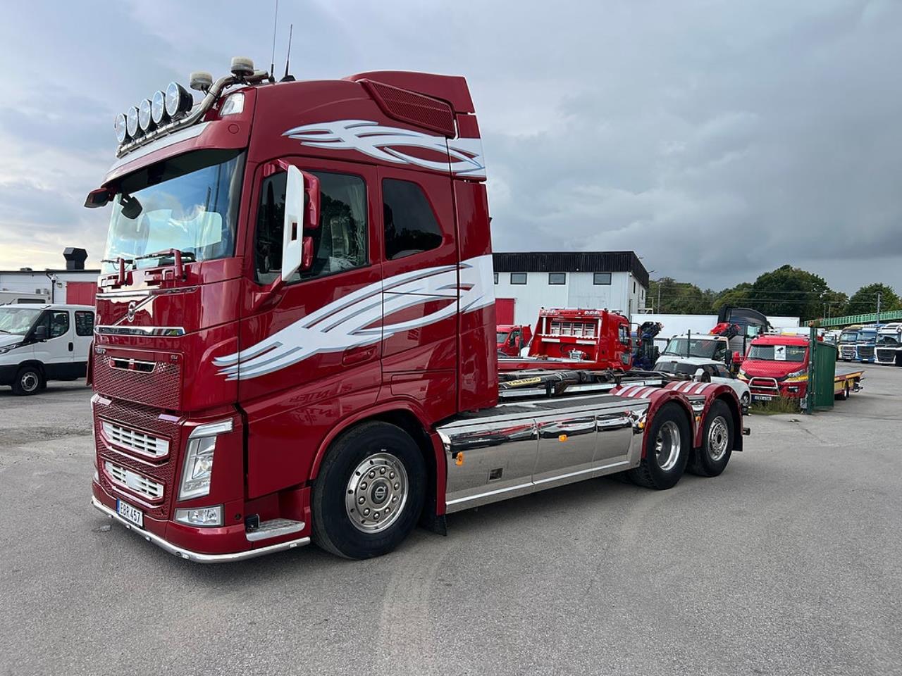Volvo FH13 500 6x2*4 Lastv&auml;xlare, Krandubbar, Euro 6 2014 - Kran