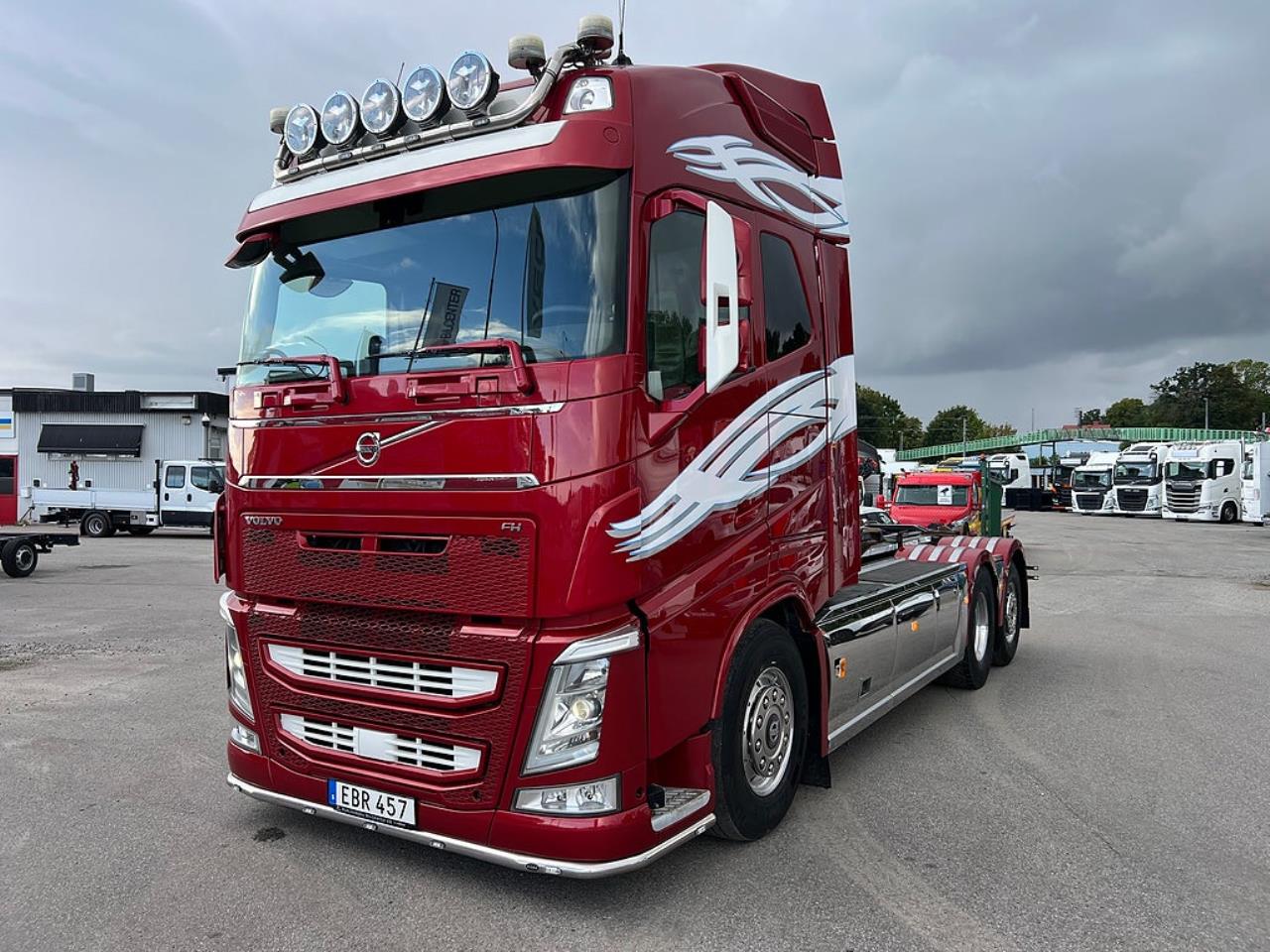 Volvo FH13 500 6x2*4 Lastv&auml;xlare, Krandubbar, Euro 6 2014 - Kran