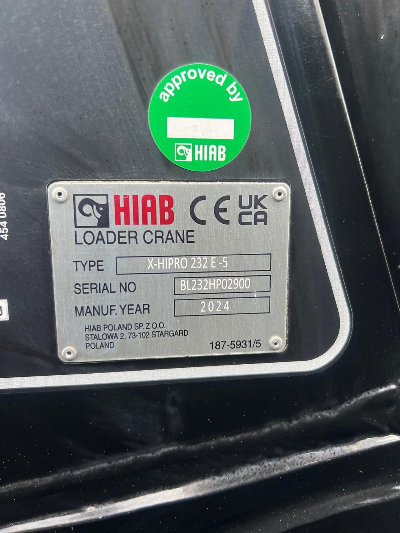 &Ouml;vriga Kranflak Hiab 232-E5 kran & Schaktlucka 2025 - &Ouml;vrigt