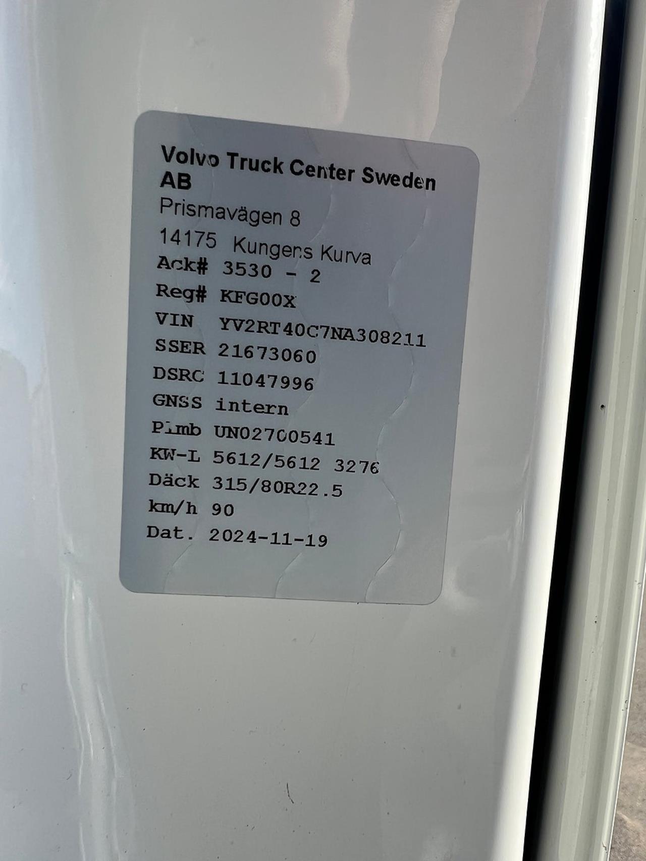 Volvo FH13 500 6x2*4 Lastv&auml;xlare, Inkl Kranflak Hiab 232 2023 - Kran